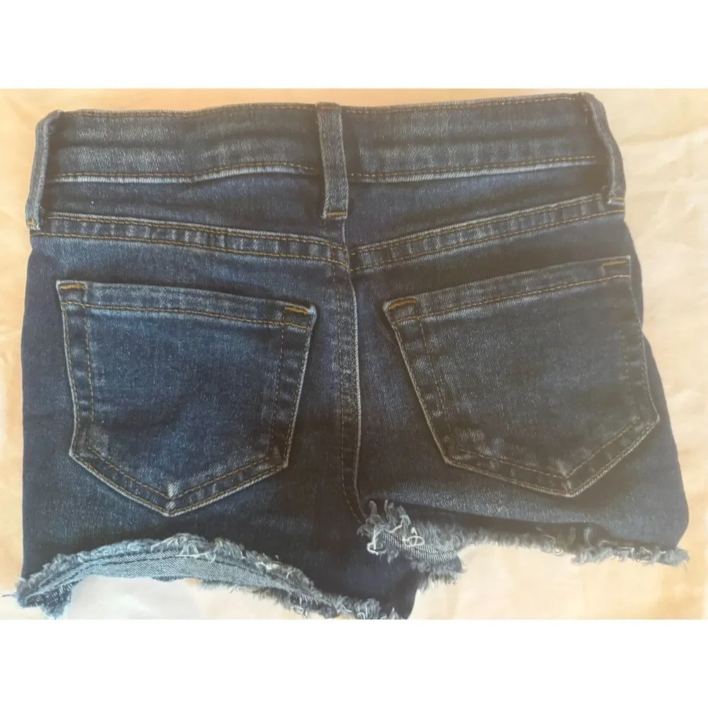 Bundle of 2 Toddler Girls Jean Shorts Size 3T EUC